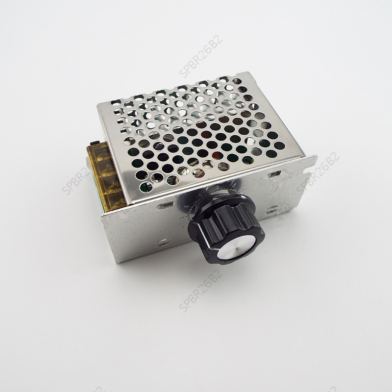 Termostato Eletrônico Dimmer De Volt 4000W 220V AC SCR Regulador De Tensão Controlador De Velocidade Do Motor Elétrico B