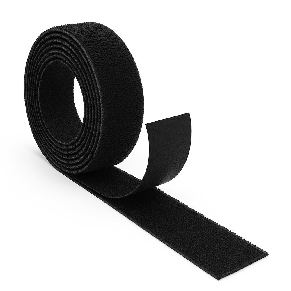 Velcro Adesivo Preto Fita de Velcro Autocolante 16 MM Peça de 10 Metros