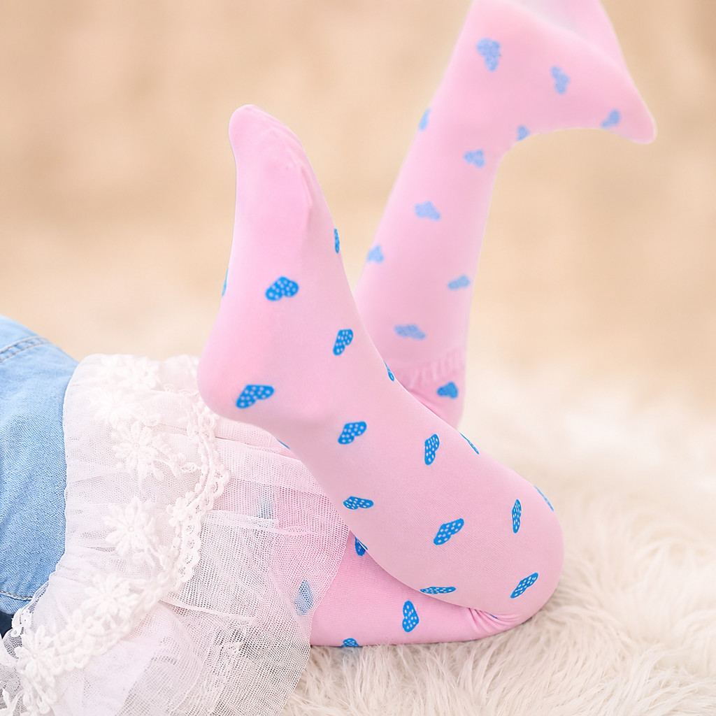 Meia Calça Infantil Menina Fio 80 Estampada Colorida Branca Inverno Quentinha Festas Presente Ballet Jazz Natal — imagem 2 de 2