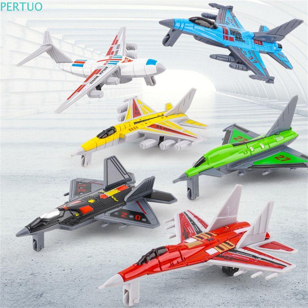 Brinquedos De Aeronaves PERTUO , Brinquedo De Modelo De Avião Fundido De Simulação , Jato De Caça Planador De Aviação Ed