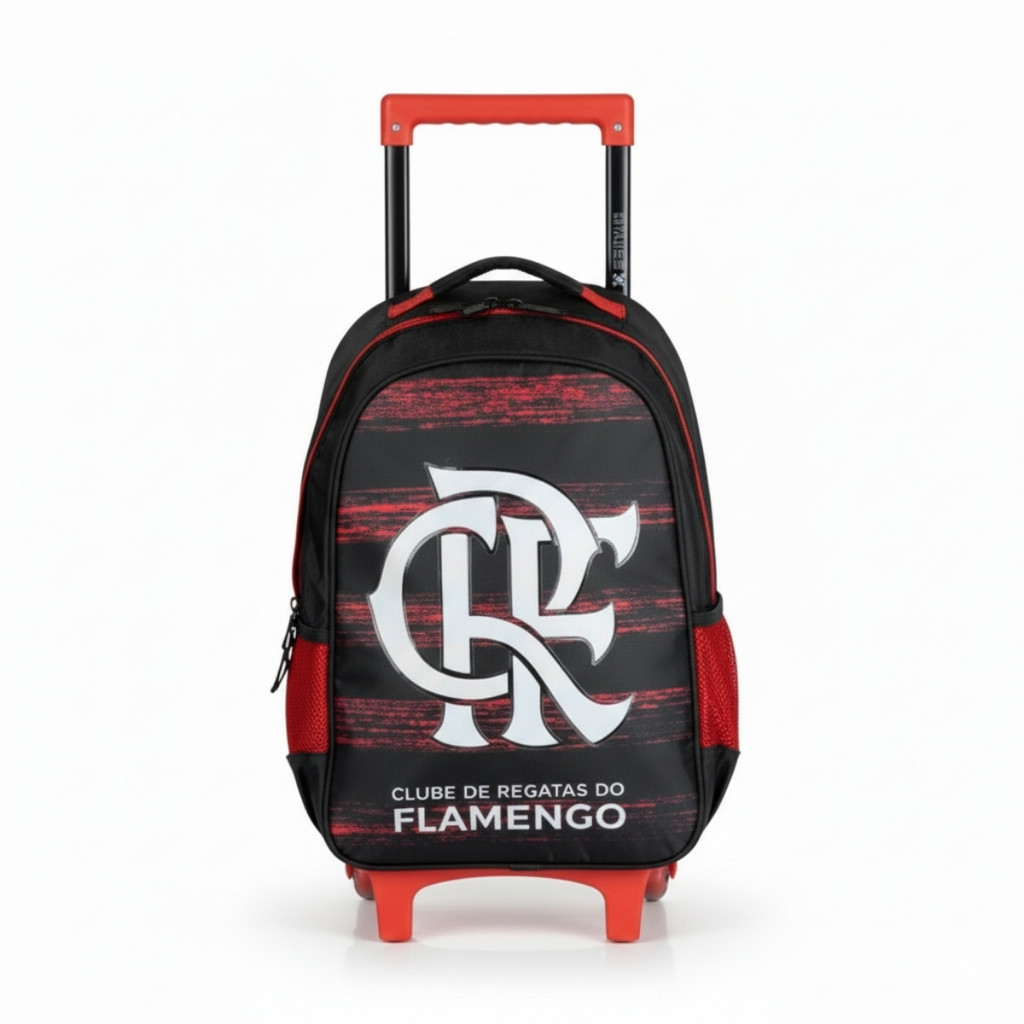 Mochila Mengo Rodas Flamengo Infantil Escolar CRF Oficial