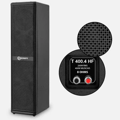 Caixa Acústica T400 Taramps Preta de 4 Auto-Falante de 4" T 400.4 HF 400W 8 Ohms