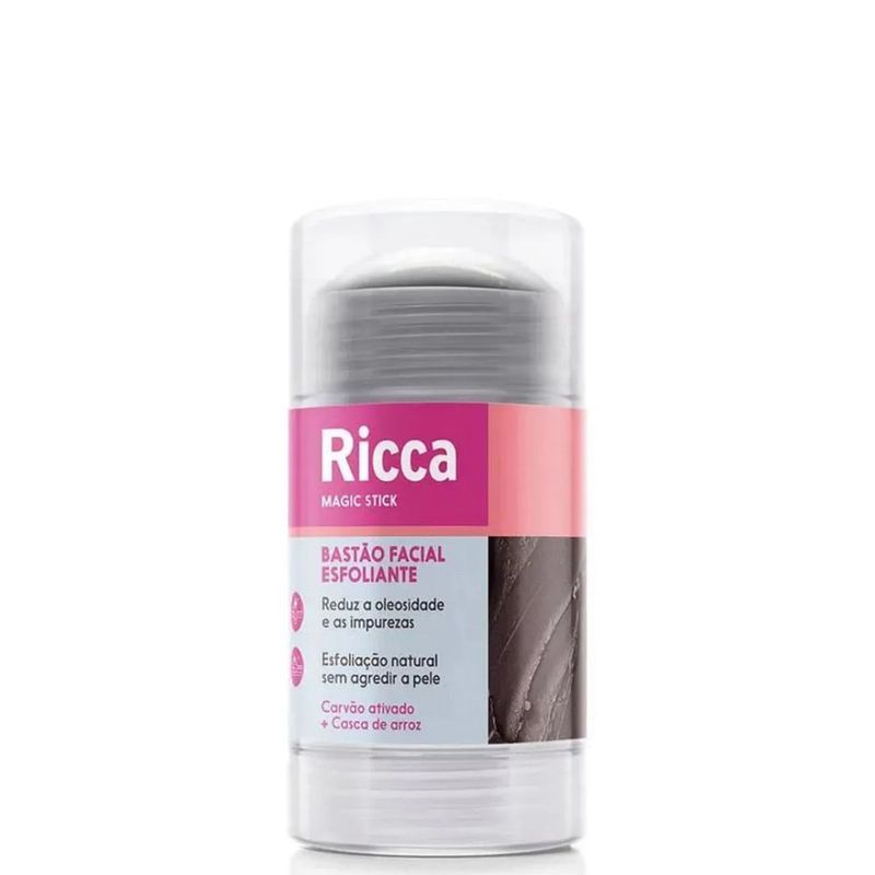 Bastão Facial Esfoliante Ricca Magic Stick Limpeza Profunda e Renovação Da Pele