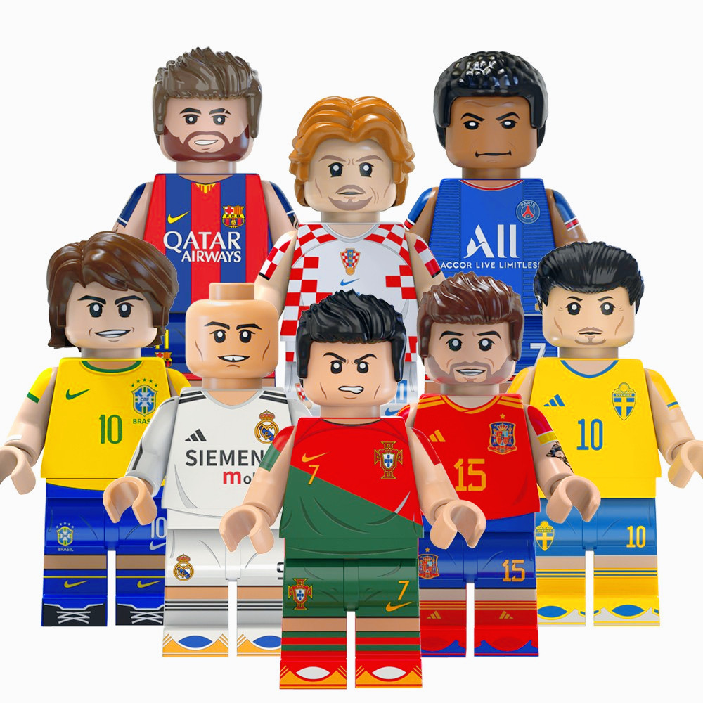 Famoso Jogador De Futebol Cristiano Ronaldo Kaka Idrahimovic Modric Ramos Mbappe Neymar Figuras Brinquedos