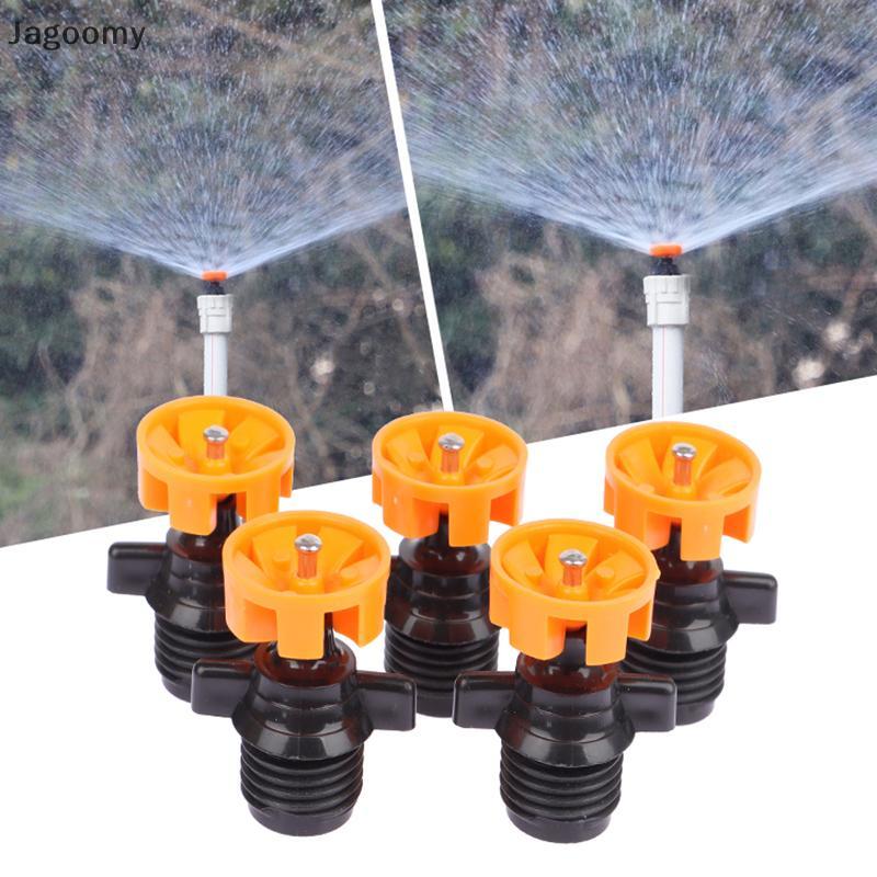 JAG 1/5 Pçs 1/2 " Rosca Macho Rotação Automática 360 Graus Bocal De Rega Sprinkler Jardim Parque Gramado Flor Irrigação 