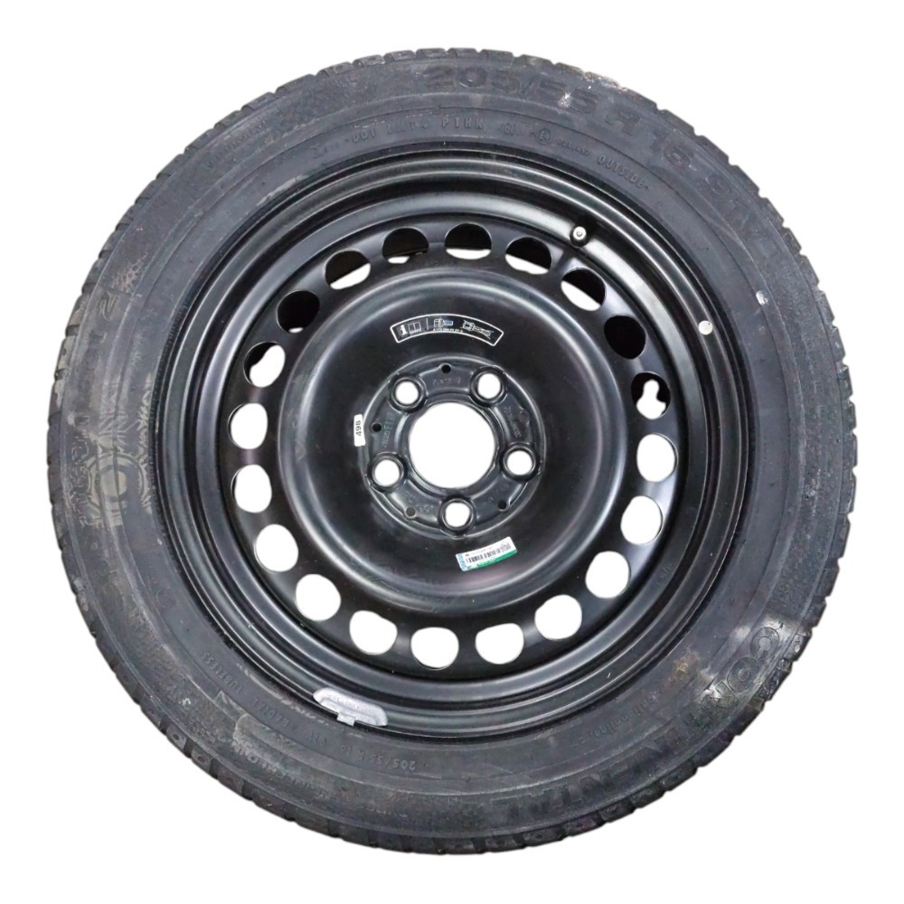 Roda Estepe Aro 16 5x112 Mercedes C230 2003 2004 205/55 Preto