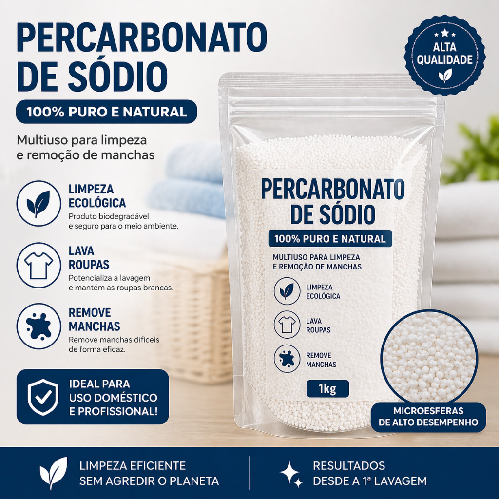 PERCARBONATO DE SÓDIO OXY 100% PURO E ORIGINAL ROUPAS BRANCAS E COLORIDAS ALVEJANTE NATURAL E EFICAZ