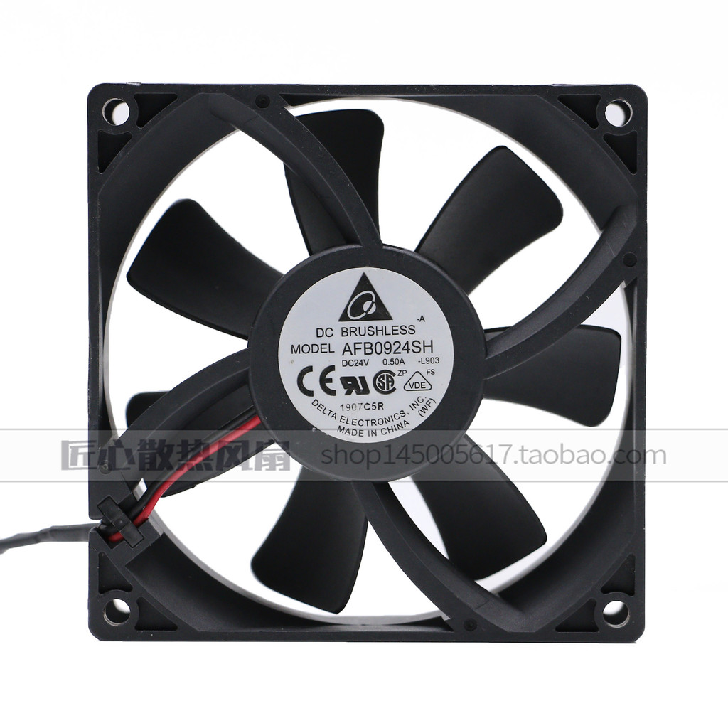 DELTA DELTA AFB0924SH 9025 9CM 24V 0.50A Ventilador de bola dupla para servidor de alto vento