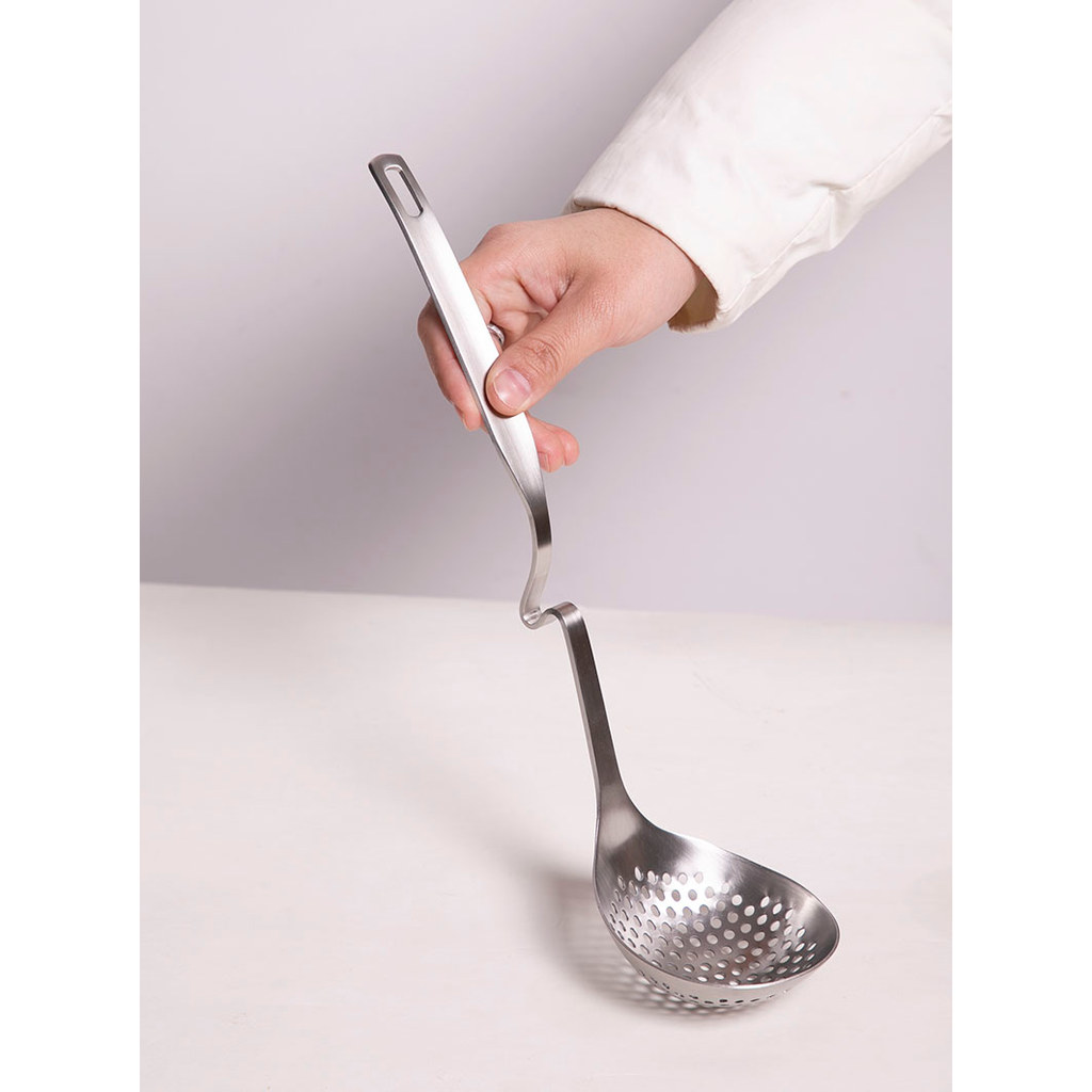 Colher de sopa/coador de panela quente de aço inoxidável 304 Conjunto de colher de panela quente montado na parede Engro