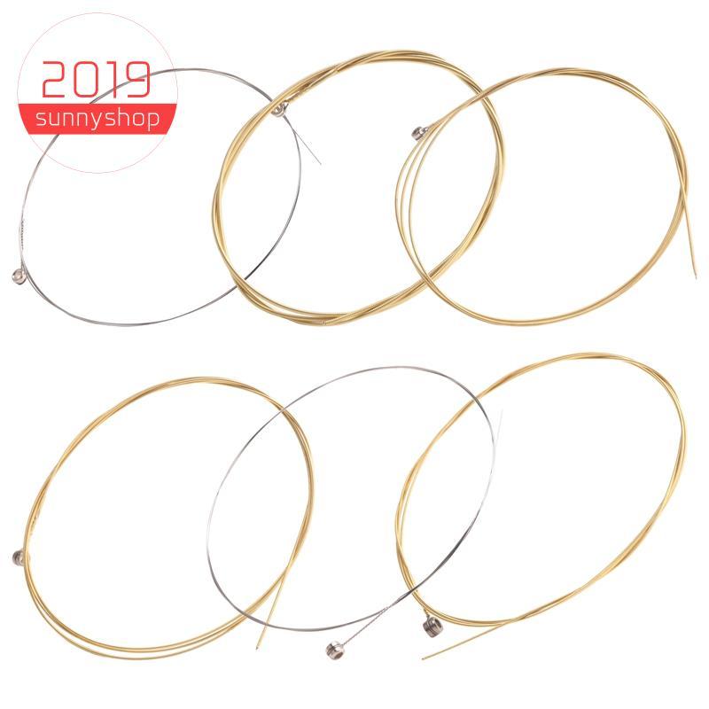 [Bestseller S] Conjunto De 6 Cordas De Metal Para Violão 1 Metro 1M Novo
