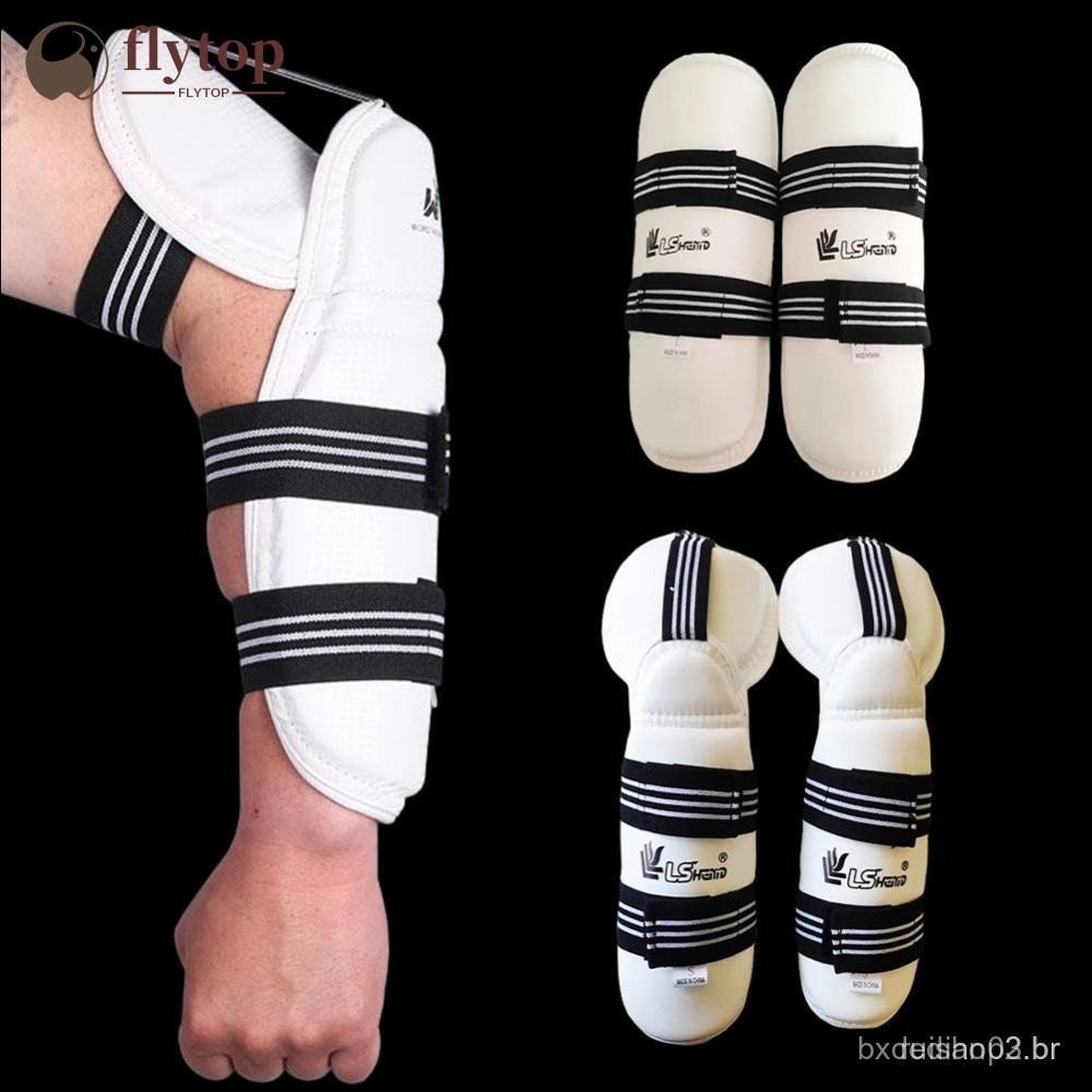 FLYTOP Taekwondo Braço Perna Conjunto De Proteção Adulto Grosso Karate Boxe Sanda Artes Marciais Treinamento Esportes Eq
