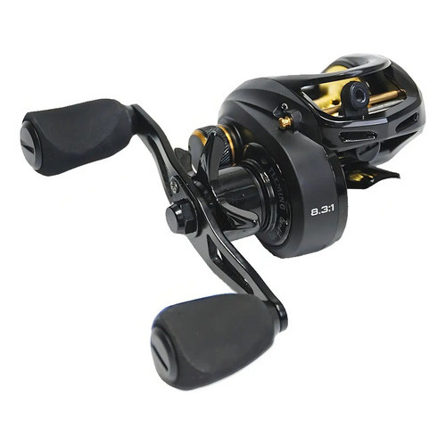 Carretilha Fleming Bandit Pro 10 Rolamentos - Dag/freio 8k Preto Direito