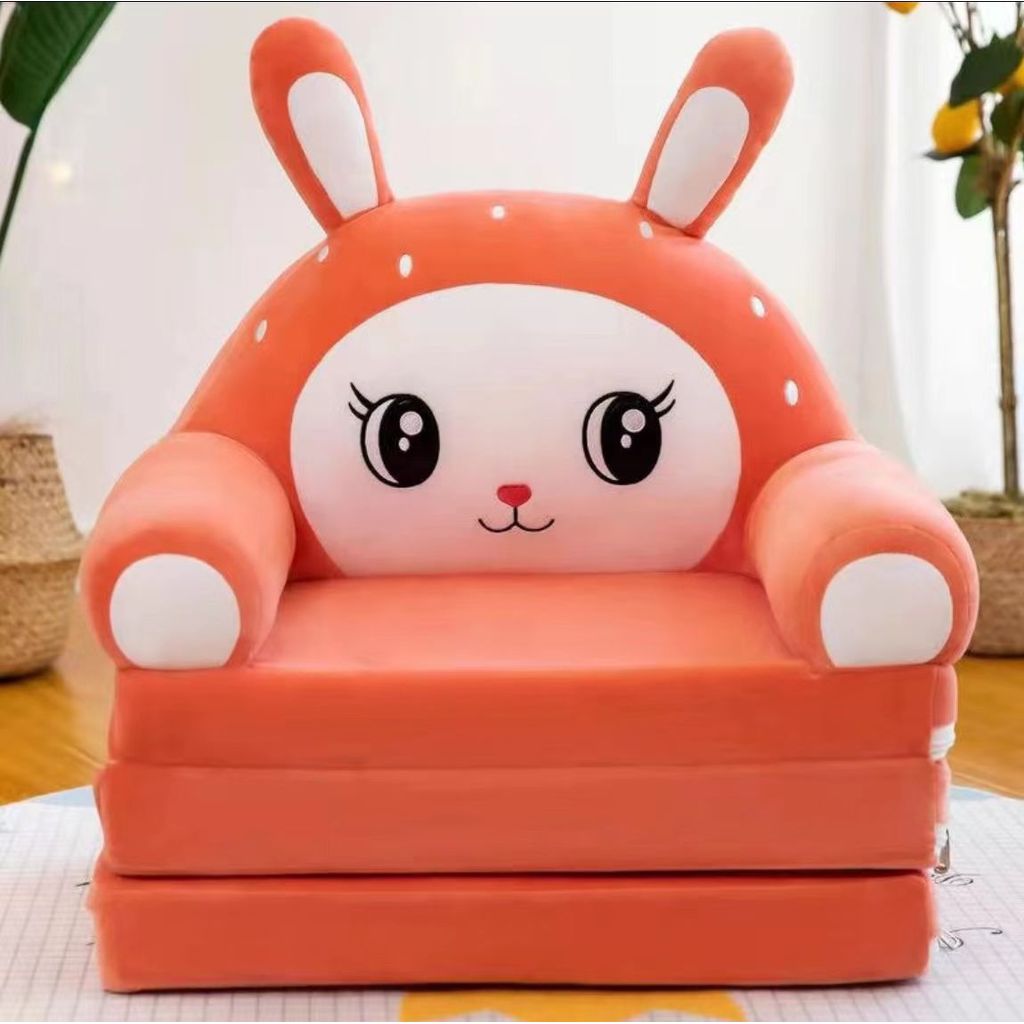 Sofá infantil popular, poltrona reclinável fofa para meninos e meninas, banquinho para bebês, sofá dobrável para jardim 