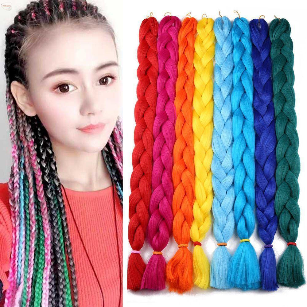 MXBEAUTY Extensão De Cabelo Kanekalon Penteados Afro Torção Tranças De Crochê