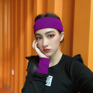 Esportes bandana pulseira conjunto de três peças cor sólida das mulheres dos homens competição de dança de rua chapelari