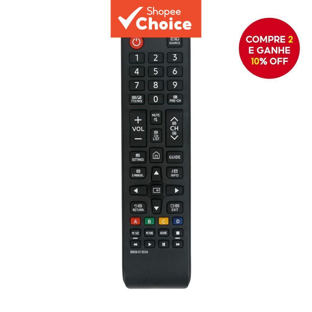 BN59-01303A Controle Remoto Universal para Todas as TVs Samsung Compatível com Todos os Modelos de TVs LCD LED Smart da