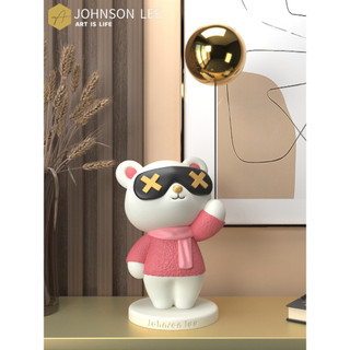 Criativo urso decoração de mesa sala estar TV gabinete sofá grande decoração bandeja acessórios para casa