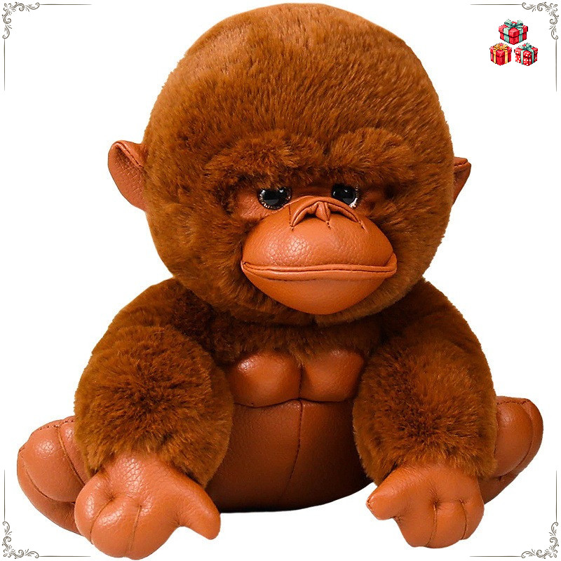 Macio Bonito Hugggable Gorila Brinquedo De Pelúcia Grande Animal Companheiro Boneca Dormir Travesseiro Decoração Para Ca