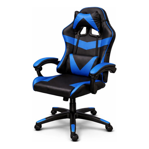 Cadeira Pc Gamer Azul Profissional Premium Ergonomica Oferta