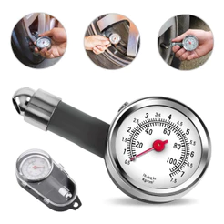 Medidor De Pressão Digital Pneu Ate 100 PSI Calibrador Portatil De Mao Para Carro Moto E Bike