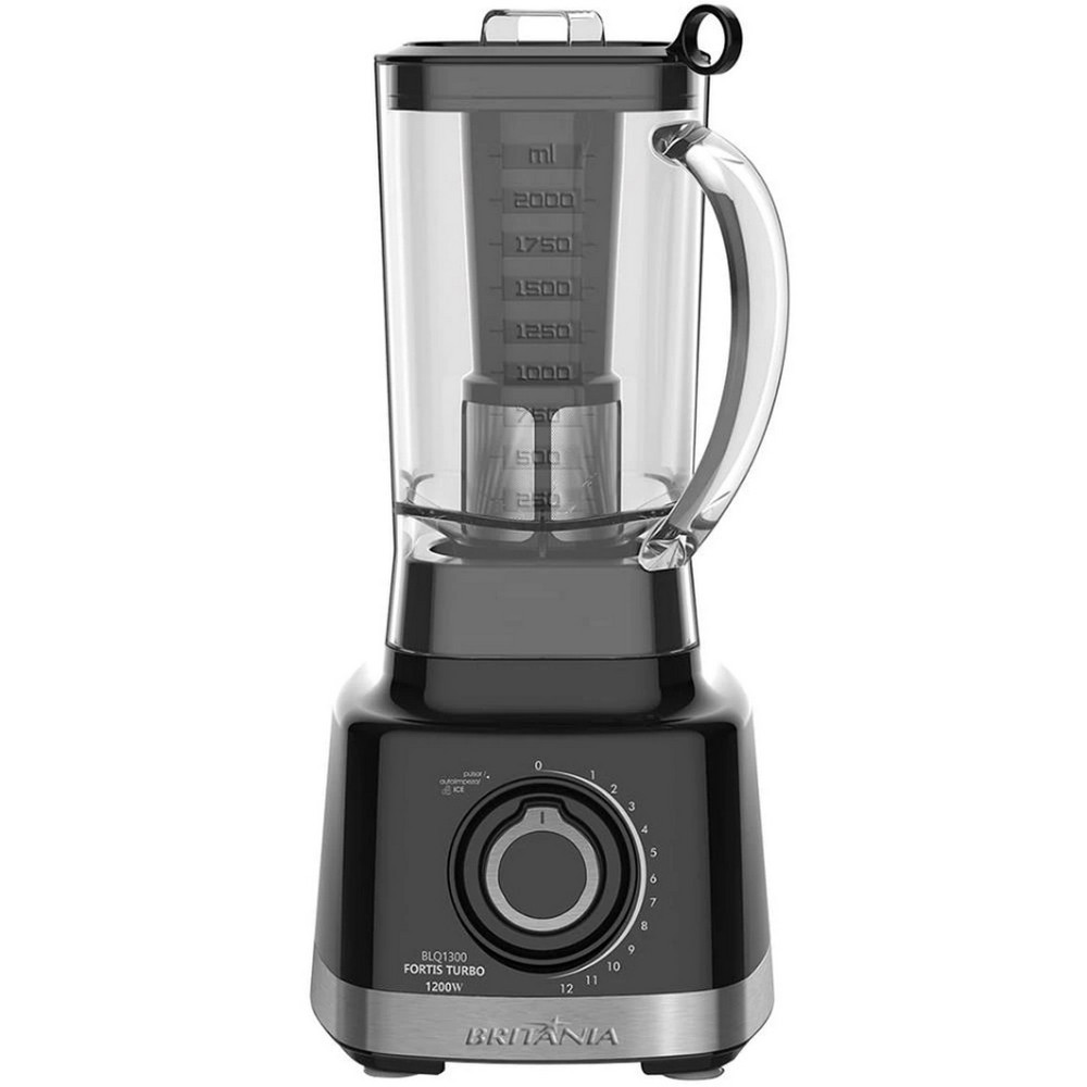 Liquidificador Britnia BLQ1300 Fortis Turbo 12 Velocidades + Pulsar 1400W em Oferta na Shopee
