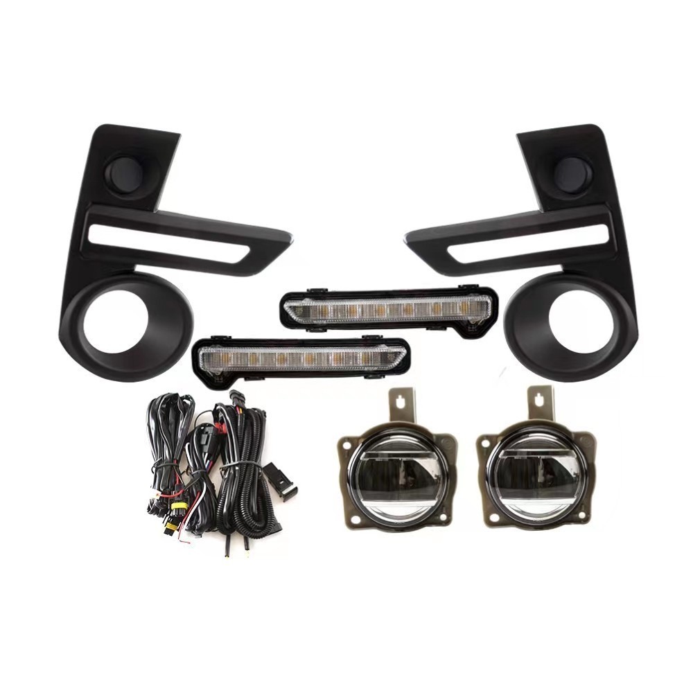Conjunto De Lâmpada De Neblina LED Para Carro + Estojo De Circulação Diurna 6000K Toyota Raize 2020 2021 , DRL + Sinais