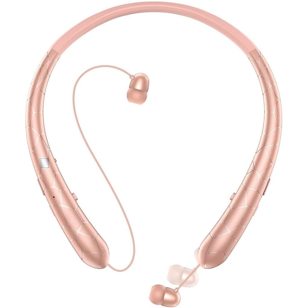 Fone de Ouvido Bluetooth de Pescoço, Fones de Ouvido Retráteis com Resistência à Água IPX5 e Bateria de 18 Horas, Fones 