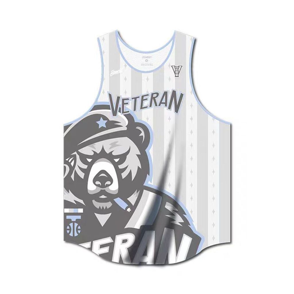 Colete esportivo de marca conjunta VETERAN x SZXAR masculino feminino camisa de treinamento de basquete colete sem manga