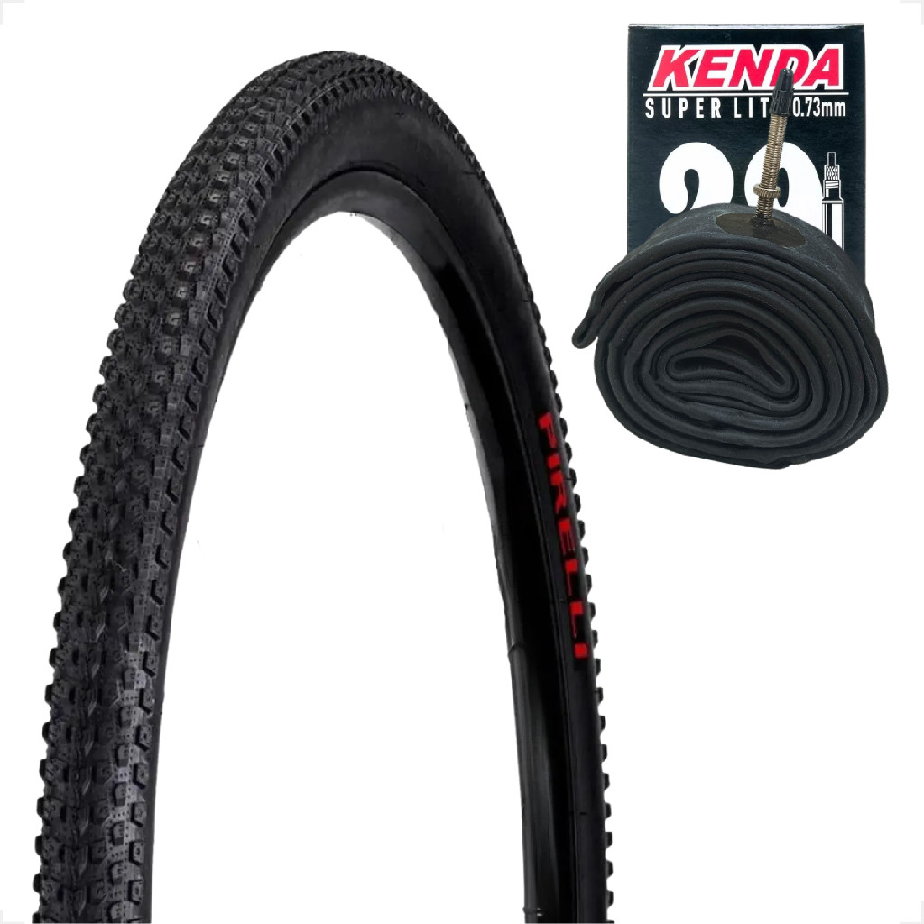 Pneu Pirelli Scorpion Pro 29 x 2.20 Bike Bicicleta Balão + Camara de ar Kenda bico fino 48mm