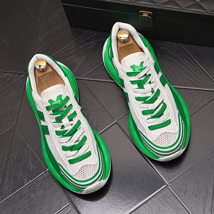 Sapatos masculinos verão novo estilo respirável malha sapatos finos sapatos casuais moda Popular esportes sapatos casuai