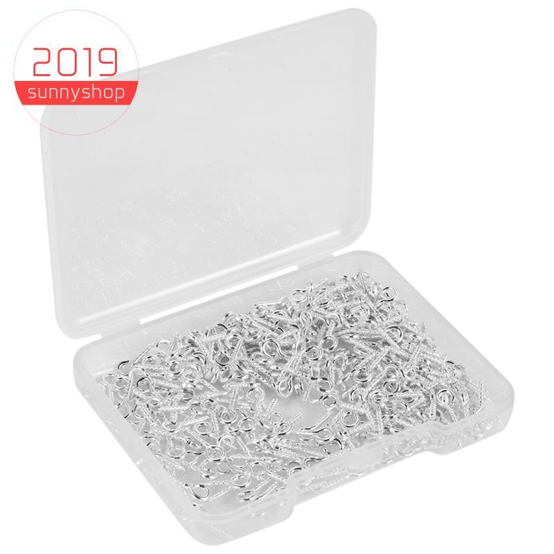 [Bestseller S] 300 Peças Parafusos De Olho Multiuso Gancho Unhas Pino Fiança Para DIY Jóias Fazendo Acessórios Prata