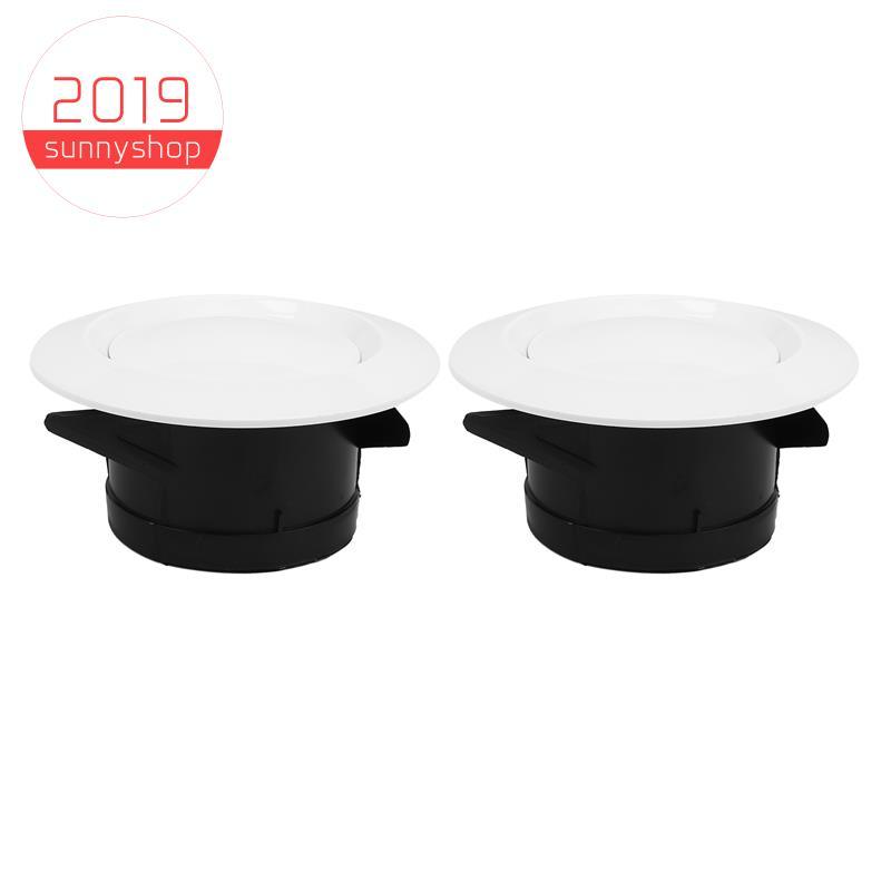 [Bestseller S] 2 Peças ABS Ajustável Ventilação De Ar Redonda Soffit Exaustão Branco Duto Em Linha Saída De Ventilador 4