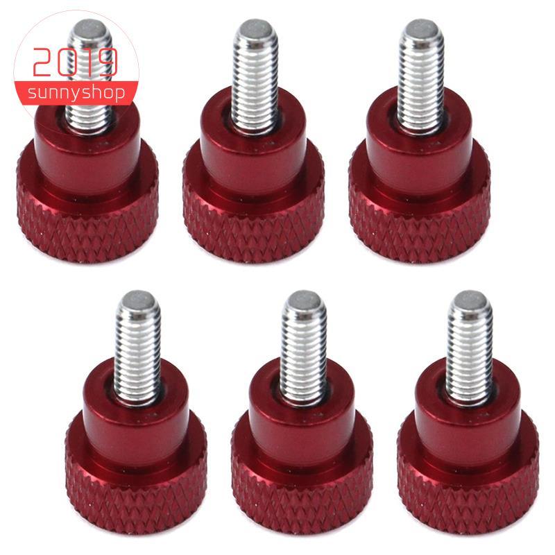 [Bestseller S] 6 Unidades De Roscas M4x10mm , Parafusos De Polegar Serrilhados De Cabeça Alta , Botões De Liga De Alumín