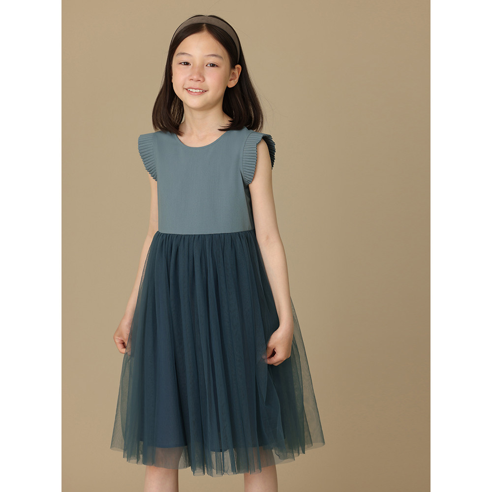 Haya Roupas infantis pequenas manga voadora vestido de princesa saia de gaze infantil grande menina colete infantil saia
