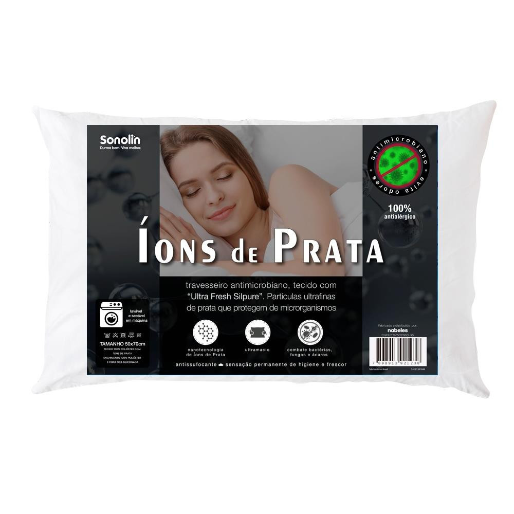 Travesseiro ons de Prata 50 x 70cm Sonolin