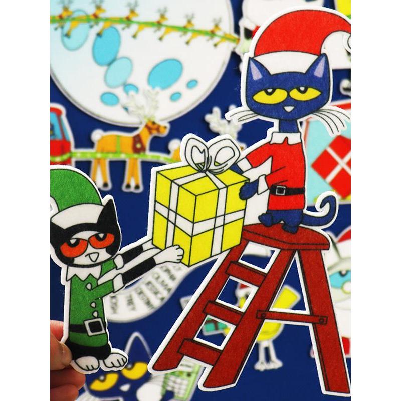 Pete salva natal pete salva natal pete salva natal livro de imagens história educação precoce feltro auxiliares de ensin