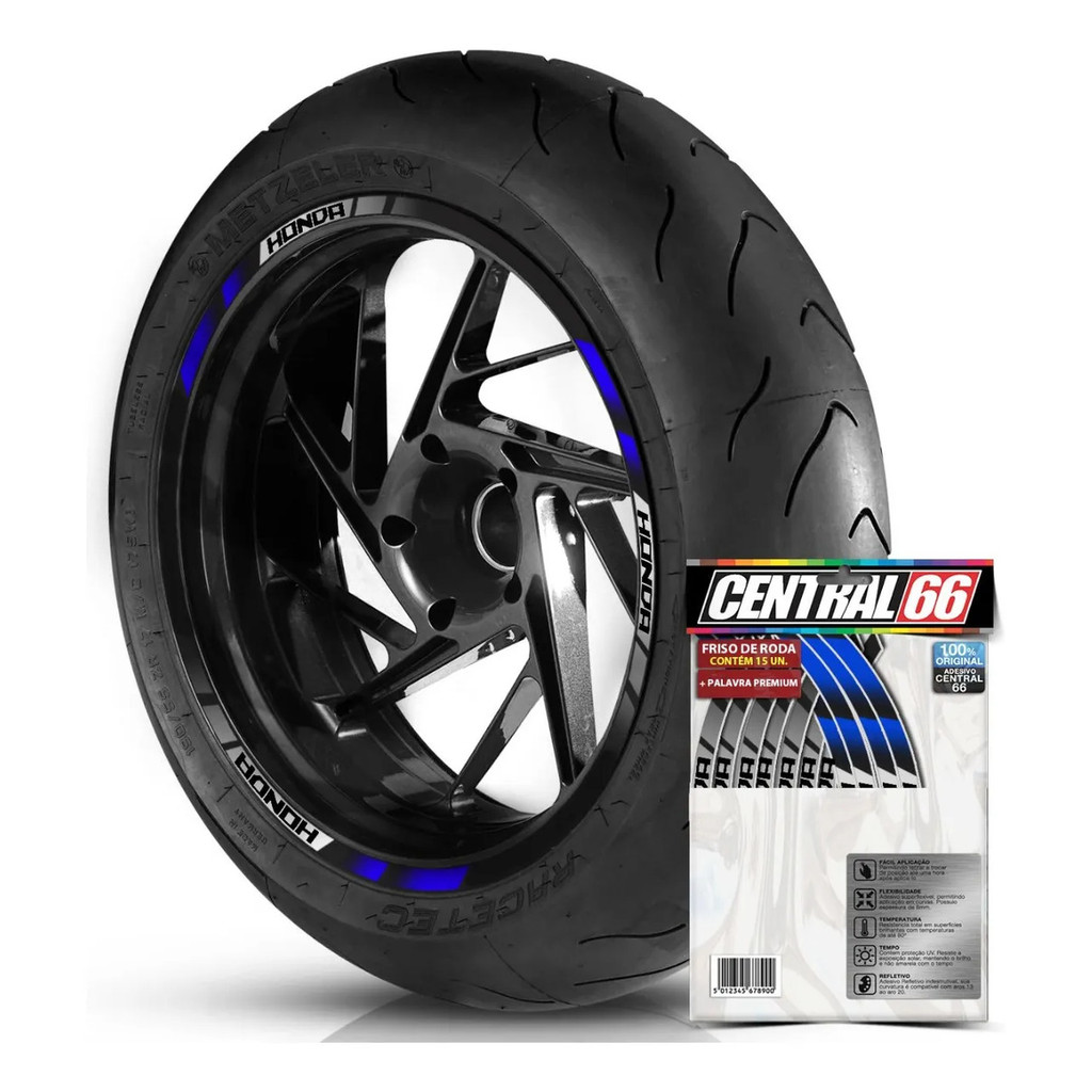 Friso Roda Honda Xl 700 Transalp Azul Refletivo