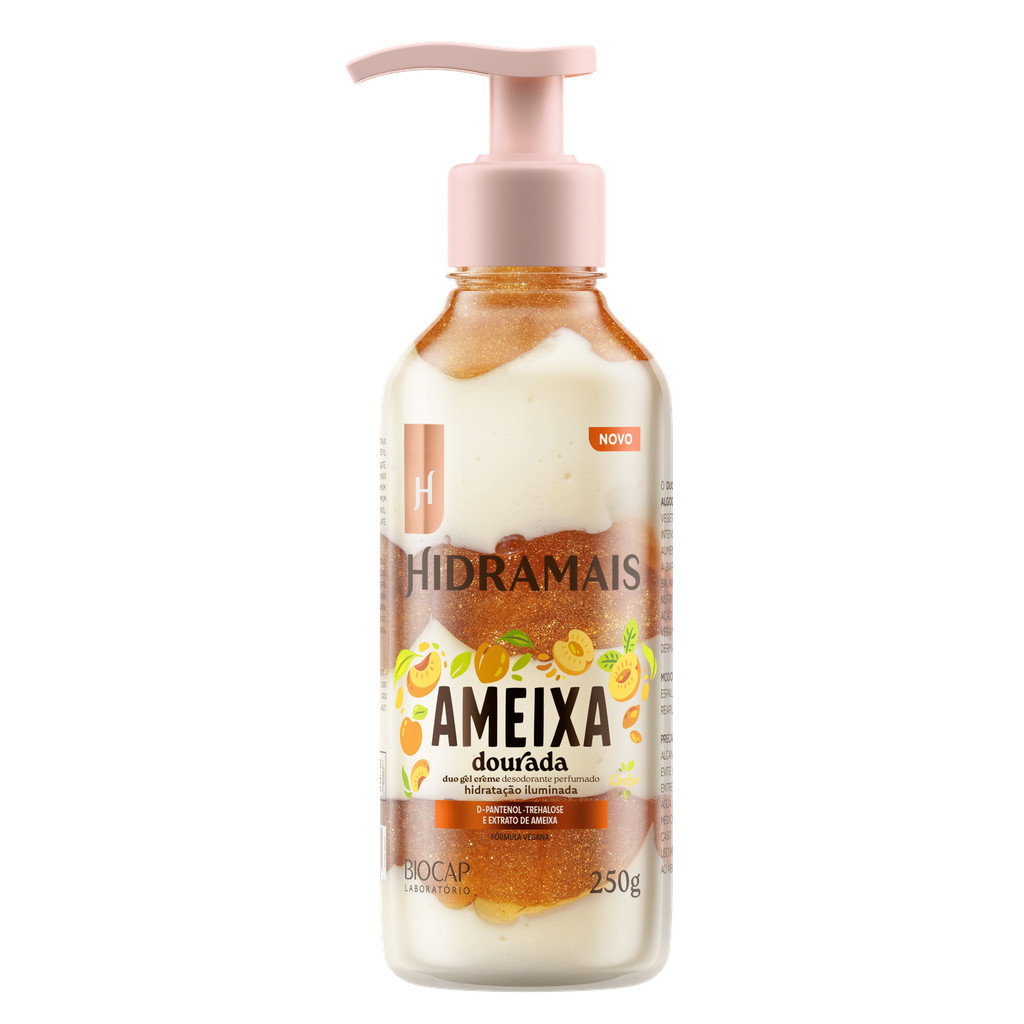Creme Duo Gel Ameixa Dourada | Hidratação Perfumada