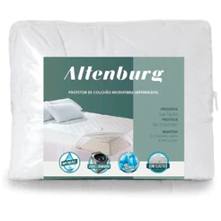 Protetor de Colchão Microfibra Impermeável C/Elástico 1,38m x 1,88m Branco Altenburg
