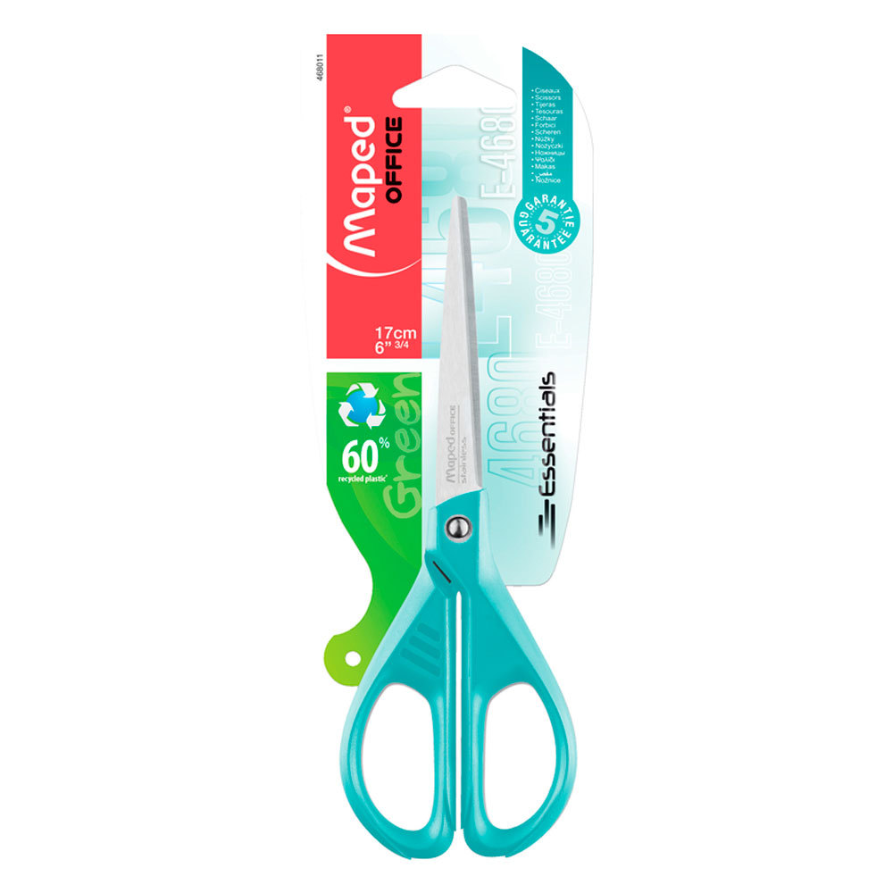 Tesoura multiuso Essentials Green Pastel 17cm 468011 Maped