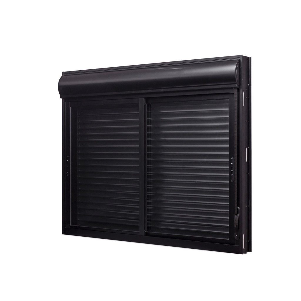 Janela de Aluminio Veneziana com Persiana Integrada 120x150cm 2 Folhas Moveis Ultra Ramassol