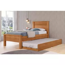 Cama Solteiro Barcelona c/ Auxiliar Cinamomo - Conquista