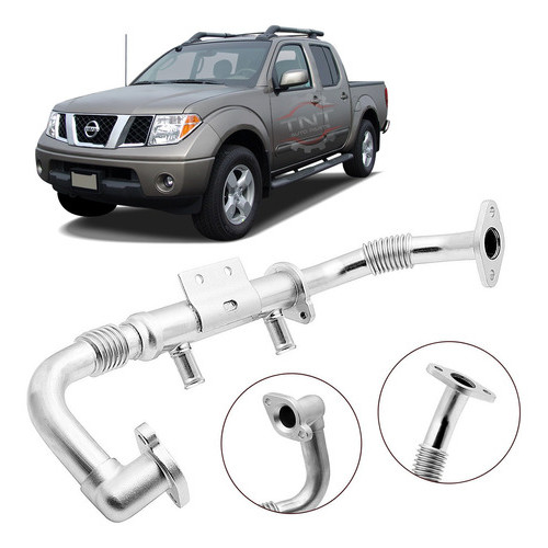 Cano Egr Frontier 2.5 2007 á 2012 Tubo Resfriador Válvula