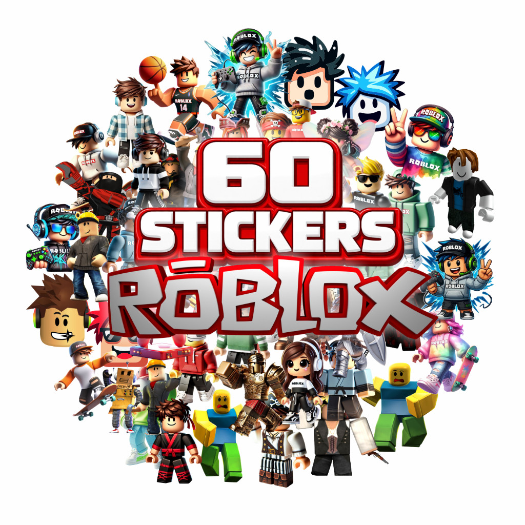 Kit Cartelas Adesivos Roblox Infantil Stickers Bike Gamer