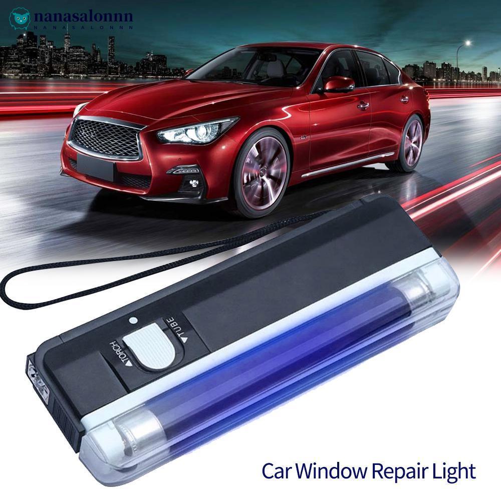 NANASALONNN Carro UV Cura Luz Janela Resina Lâmpada Ferramentas De Reparo Vidro Automotivo Iluminação Pára-Brisa Detecto