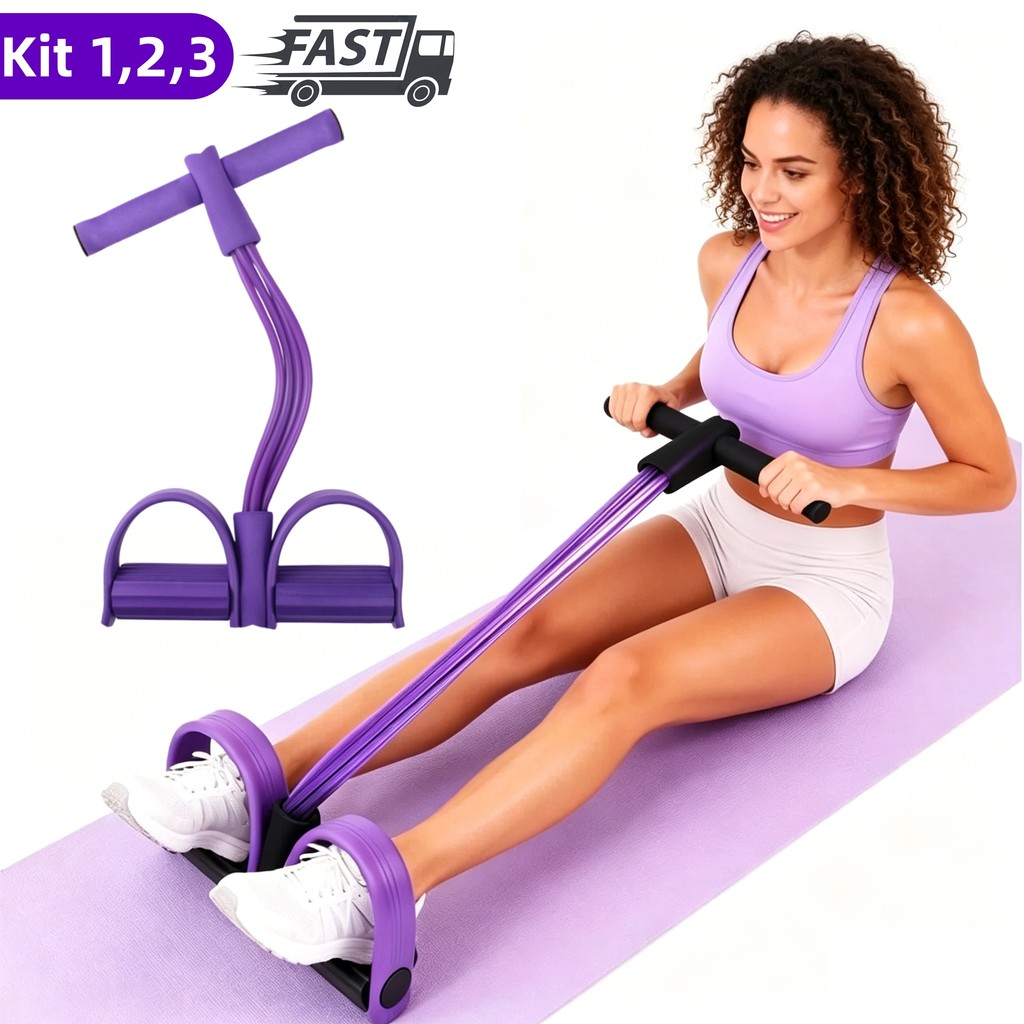 Elástico Extensor de Exercícios Pull Reducer Multi Função Academia Em Casa Uso Profissional