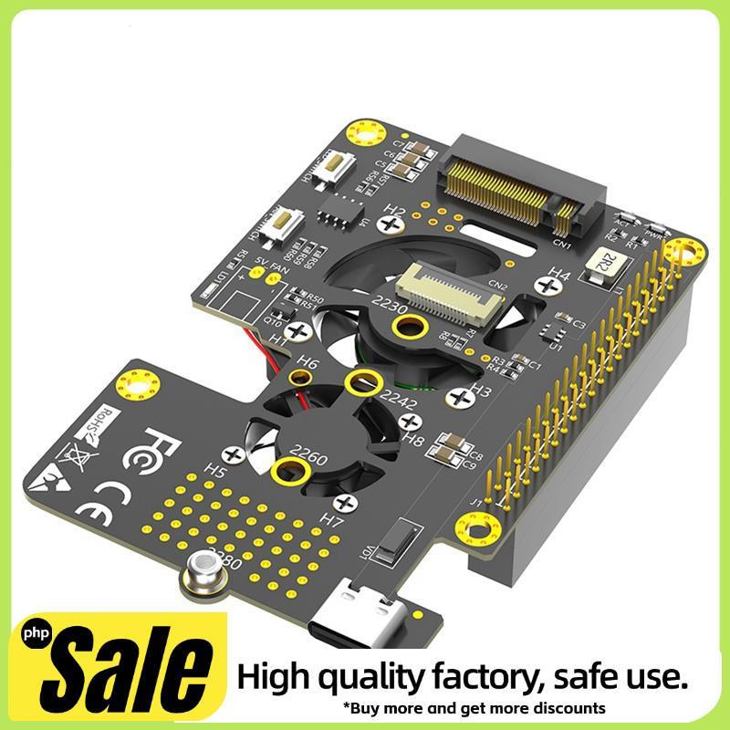 Adaptador M . 2 NVMe SSD Para PCIe Com Ventiladores Refrigeradores Duplos E LED De Descoloração Automática 5