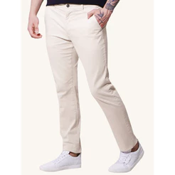 Calça Tommy Hilfiger Original Masculina de Sarja Brooklyn Areia