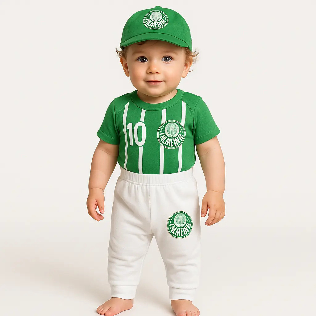 Body E Mijão Palmeiras , Calça ,boné,mijão Mesversario Time