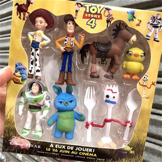 Conjunto de Figuras do Toy Story em Estilo Anime Woody/Trousey/Buzz Lightyear/Modelos de Bonecos Brinquedos Infantis